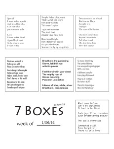 7 Boxes (of Words) vol. 4