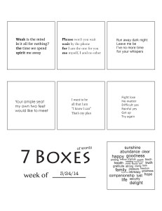 7 Boxes (of Words) vol. 15