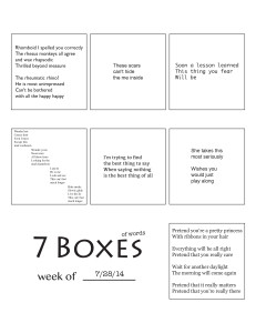 7 Boxes (of Words) vol. 33
